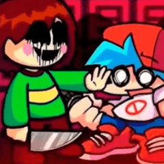 FNF Chara vs BF Knife Fight 