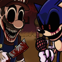 FNF Mario.EXE vs Sonic.EXE (It’s a me x Too Slow) 