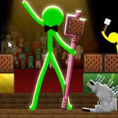 FNF Rush E : Animation vs. Minecraft